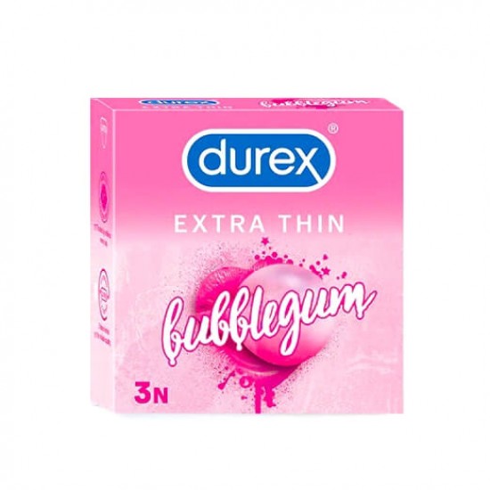 Durex Extra Thin Bubblegum 3N